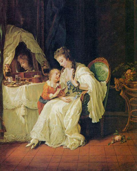 Johann Heinrich Wilhelm Tischbein Familienszene Sweden oil painting art